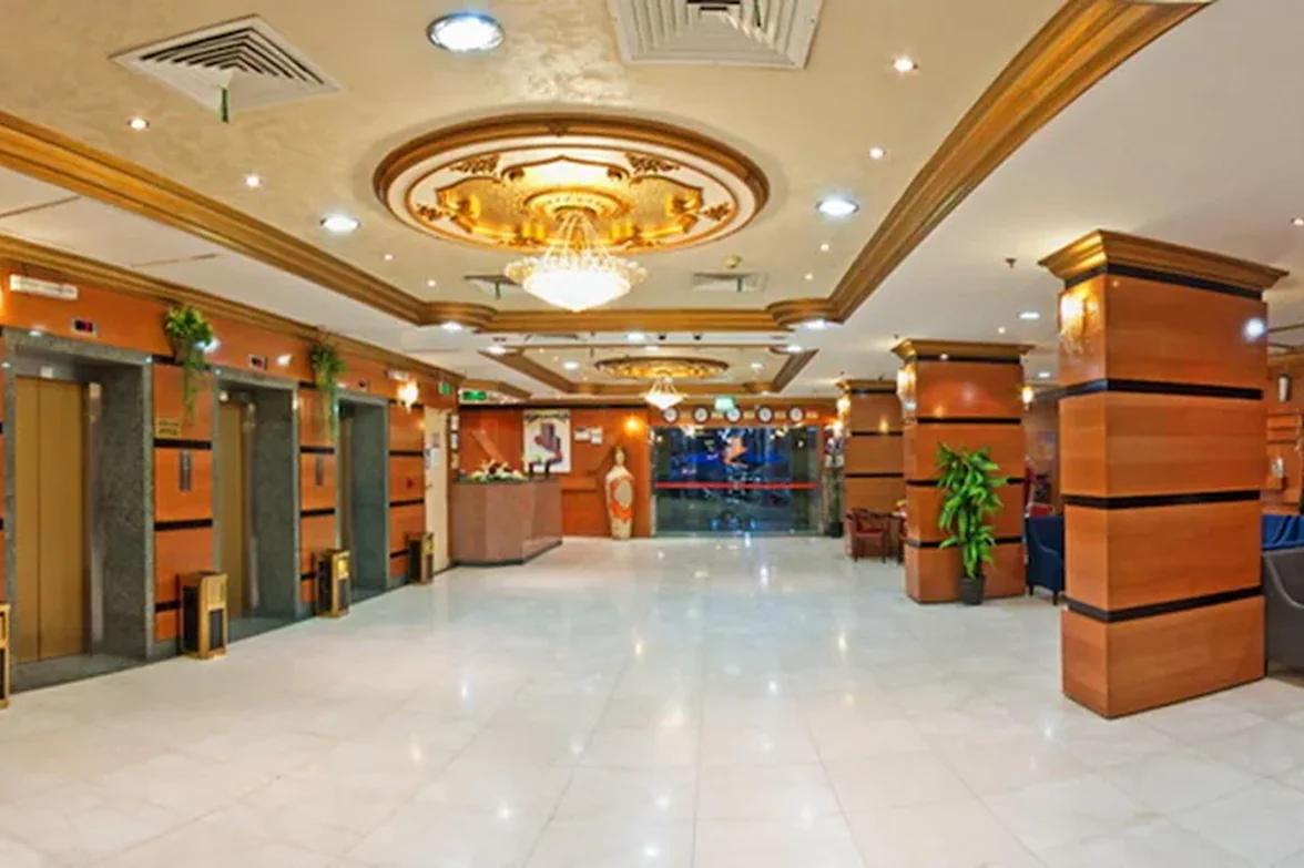Hotel Lobby Elevators Reception