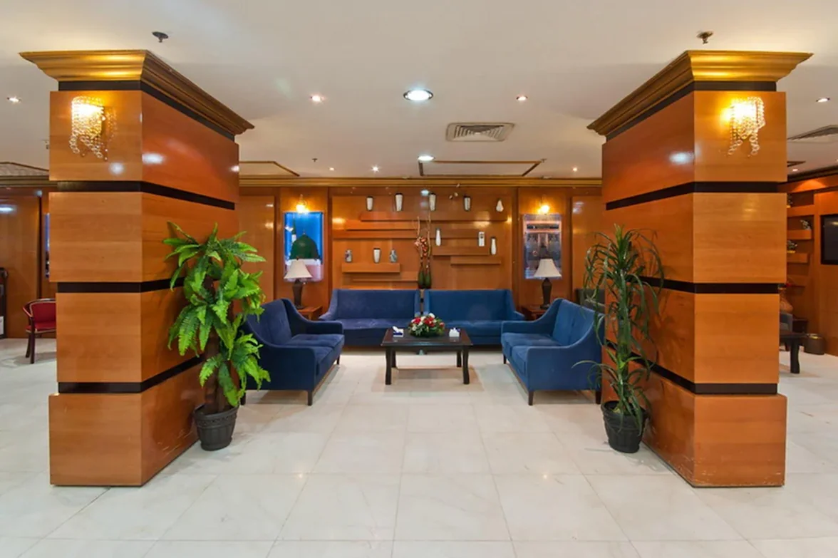 Hotel Lobby Lounge Blue Sofas
