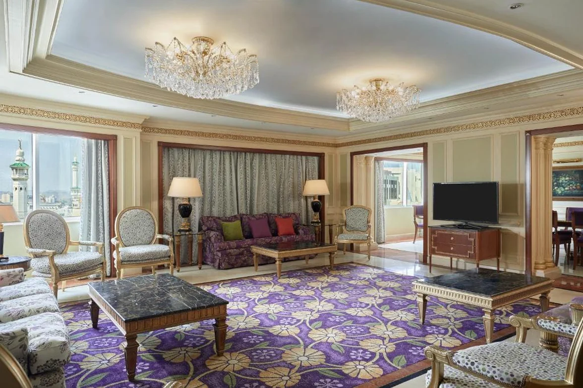 5 Star Makkah Hotel Royal Suite Living Room
